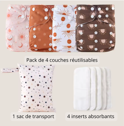 Couches lavables 3-15kg