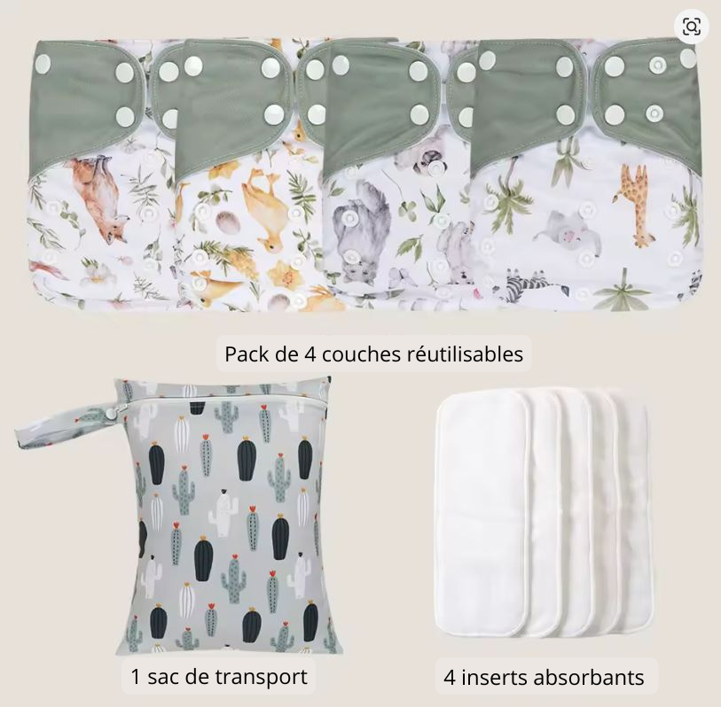 Couches lavables 3-15kg