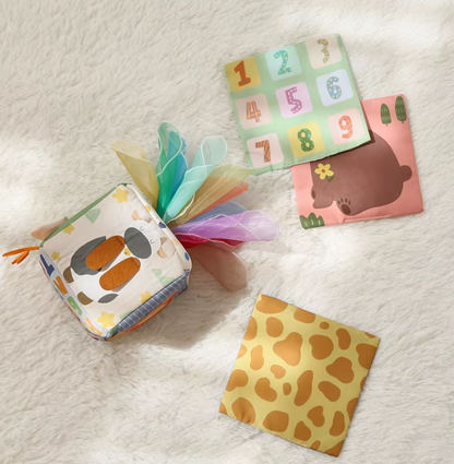 🧩 Boîte à mouchoirs magique Montessori – Jeu sensoriel éducatif pour bébé